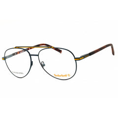 Timberland Men's Eyeglasses - Matte Blue Metal Aviator Full Rim Frame | TB50050 091