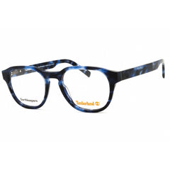 Timberland Men's Eyeglasses - Blue Havana Acetate Round Full Rim Frame | TB50052 056