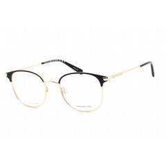 Tommy Hilfiger Women's Eyeglasses - Black/Gold Metal Round Full Rim | TH 2003 02M2 00