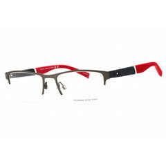 Tommy Hilfiger Men's Eyeglasses - Matte Dark Ruthenium Half Rim | TH 1905 0R80 00