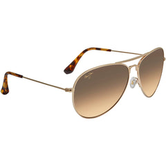 Maui Jim Unisex Sunglasses - Mavericks Gold Titanium Full Rim Frame | MJ0264S-002 60