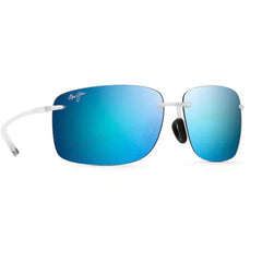 Maui Jim Unisex Sunglasses - Hema Crystal Matte Rectangular Frame | MJ0443S-002 62