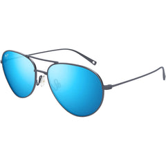 Maui Jim Unisex Sunglasses - Grey Titanium Pilot Shape Full Rim Frame | MJ0885S-001 57