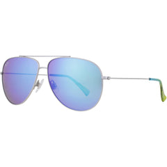 Maui Jim Men's Sunglasses - Hau'oli Silver Metal Pilot Full Rim Frame | MJ0665S-003 59