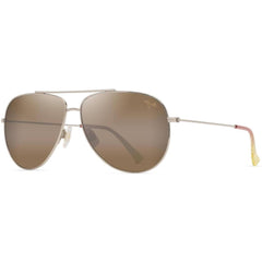 Maui Jim Men's Sunglasses - Hau'oli Gold Metal Pilot Full Rim Frame | MJ0674S-004 62