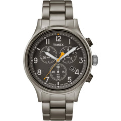 Timex Men's Watch - Allied Chronograph Black Dial Gunmetal Bracelet | TW2R47700VQ
