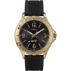 Timex Men's Analog Watch - UFC Gamer Quartz Black Dial Silicone Strap | TW2W35000JT