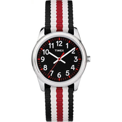 Timex Unisex Analog Watch - Time Machines Quartz Black Dial Fabric Strap | TW7C102009J
