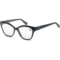 Longchamp Women's Eyeglasses - Black Acetate Cat Eye Full Rim Frame | LO2755-001-53