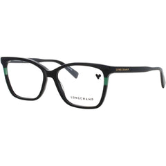 Longchamp Women's Eyeglasses - Black Acetate Cat Eye Full Rim Frame | LO2741-N-001-55