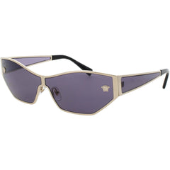 Versace Women's Sunglasses - Pale Gold Metal Shield Full Rim Frame | 0VE2205-12521A67