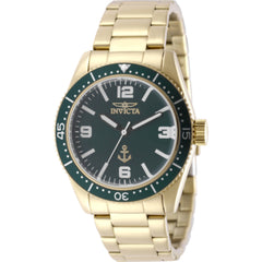 Invicta Men's Watch - Ocean Voyage Quartz Green Dial Yellow Gold Bracelet | 50019