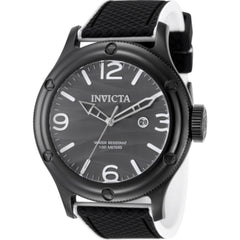 Invicta Men's Analog Watch - Pro Diver Quartz Black Dial Silicone Strap Date | 50309