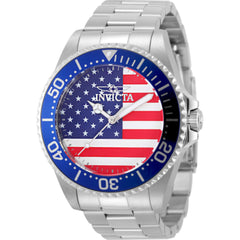 Invicta Men's Watch - Pro Diver Red/White/Blue Dial Stainless Steel Bracelet | 50415