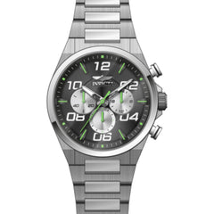 Invicta Men's Watch - Speedway Quartz Chrono Black Dial Silver Tone Bracelet | 50427