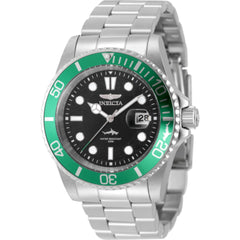 Invicta Men's Watch - Pro Diver Quartz Black Dial Stainless Steel Bracelet | 50825