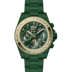 Invicta Men's Watch - Speedway Quartz Chrono Green Stainless Steel Bracelet | 51034
