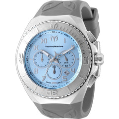 Technomarine Men's Watch - Manta Ocean Chronograph Blue Dial Grey Strap | TM-225003