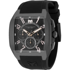 Technomarine Men's Watch - Aqua Quadrant Chronograph Black Dial Strap | TM-225108