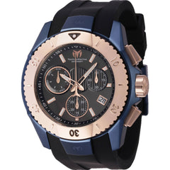 Technomarine Men's Watch - UF6 Chronograph Black Dial Silicone Strap | TM-621037