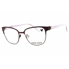 Anne Klein Women's Eyeglasses - Plum Metal Rectangular Full Rim Frame | AK5122 512