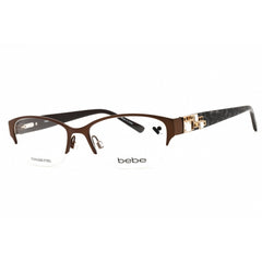 Bebe Women's Eyeglasses - Topaz Metal Cat Eye Shape Half Rim Frame | BB5151 200