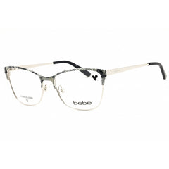 Bebe Women's Eyeglasses - Navy Lace Metal Cat Eye Shape Full Rim Frame | BB5221 410