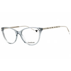 Bebe Women's Eyeglasses - Crystal Grey Acetate Cat Eye Full Rim Frame | BB5225 050