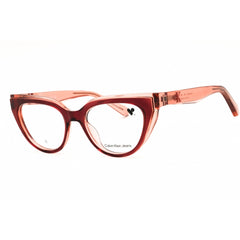 Calvin Klein Jeans Women's Eyeglasses - Burgundy/Blush Full Rim Frame | CKJ24628 605