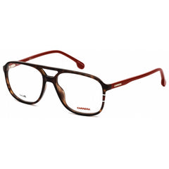 Carrera Men's Eyeglasses - Havana/Red Plastic Rectangular Full Rim Frame | 176 0O63 00