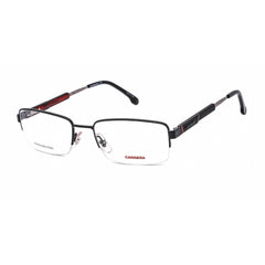 Carrera Men's Eyeglasses - Matte Black Metal Rectangular Half Rim Frame | 8836 0003