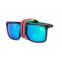 Carrera Unisex Sunglasses - Grey/Green Plastic Full Rim Frame | HYPERFIT 11/S 03U5 Z9