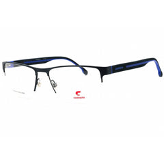 Carrera Men's Eyeglasses - Matte Blue Metal Rectangular Half Rim Frame | 8893 0FLL 00