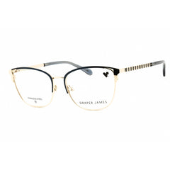 Draper James Women's Eyeglasses - Navy/Beige Rectangular Full Rim Frame | DJ5054 414