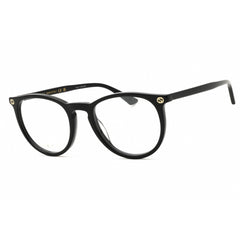 Gucci Women's Eyeglasses - Black Acetate Round Shape Full Rim Frame | GG0027O 001