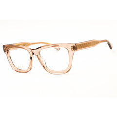 Gucci Women's Eyeglasses - Transparent Brown Acetate Rectangular Frame | GG2066O 007