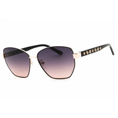 Guess Women's Sunglasses - Black/Gold Metal Cat Eye Shape Full Rim Frame | GU00102 05B