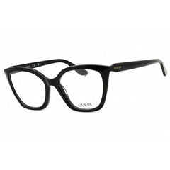 Guess Women's Eyeglasses - Shiny Black Acetate Cat Eye Full Rim Frame | GU2965 001