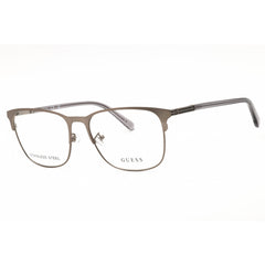 Guess Men's Eyeglasses - Matte Dark Nickeltin Metal Full Rim Frame | GU50055-D 007
