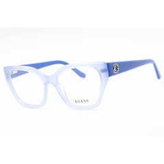Guess Women's Eyeglasses - Shiny Violet Acetate Cat Eye Full Rim Frame | GU50112 081