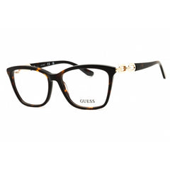 Guess Women's Eyeglasses - Dark Havana Rectangular Shape Full Rim Frame | GU50181 052