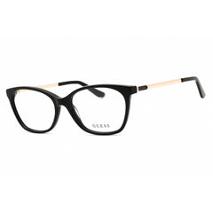 Guess Women's Eyeglasses - Shiny Black/Beige Rectangular Frame, 55mm | GU50194 001