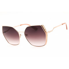 Guess Women's Sunglasses - Shiny Rose Gold Oversized Full Rim Frame | GU7843-S 28Z