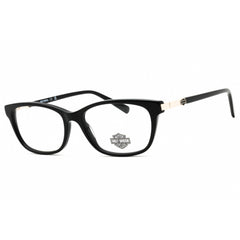 Harley Davidson Women's Eyeglasses - Shiny Black Acetate Full Rim Frame | HD0578 001