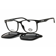 Harley Davidson Men's Sunglasses - Shiny Black Rectangular Full Rim Frame | HD0950 001