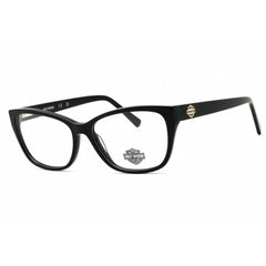 Harley Davidson Women's Eyeglasses - Shiny Black Cat Eye Full Rim Frame | HD50108 001