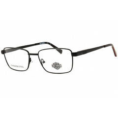 Harley Davidson Men's Eyeglasses - Shiny Black Metal Rectangular Frame | HD50112 001