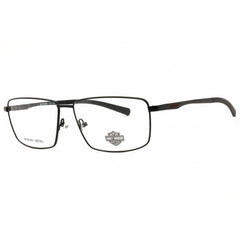 Harley Davidson Men's Eyeglasses - Matte Black Metal Rectangular Frame | HD50114 002