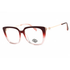 Harley Davidson Women's Eyeglasses - Bordeaux/Gold Cat Eye Shape Frame | HD50119 071