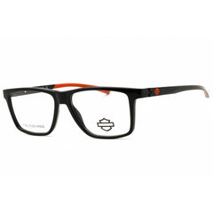 Harley Davidson Men's Eyeglasses - Shiny Black Rectangular Shape Frame | HD50124 001